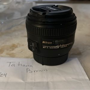 Nikon 50mm lens and Tamron 70-300mm lens